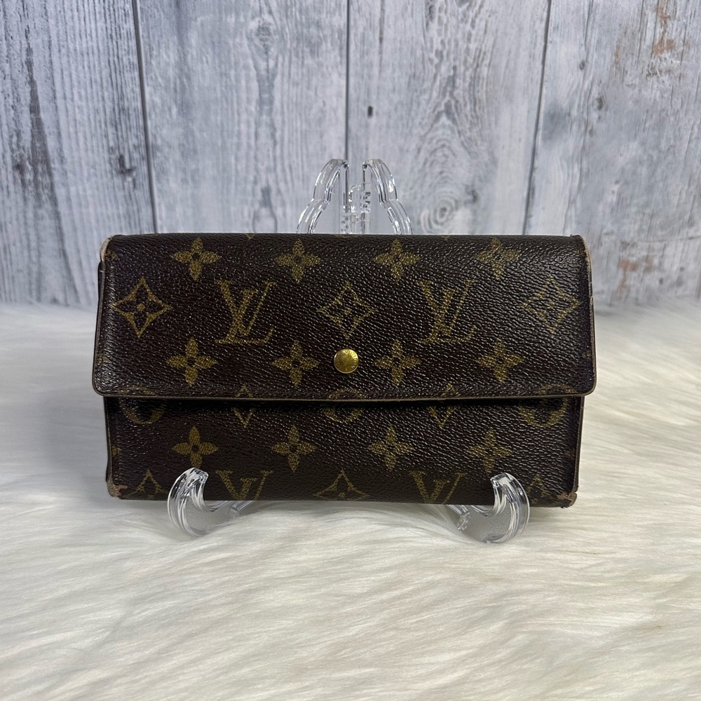 Louis Vuitton Brown Monogram Canvas Wallet